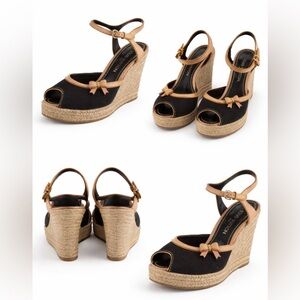 Louis Vuitton Isola Wedge Espadrille Sandals 38.5. 8.5  $1265
